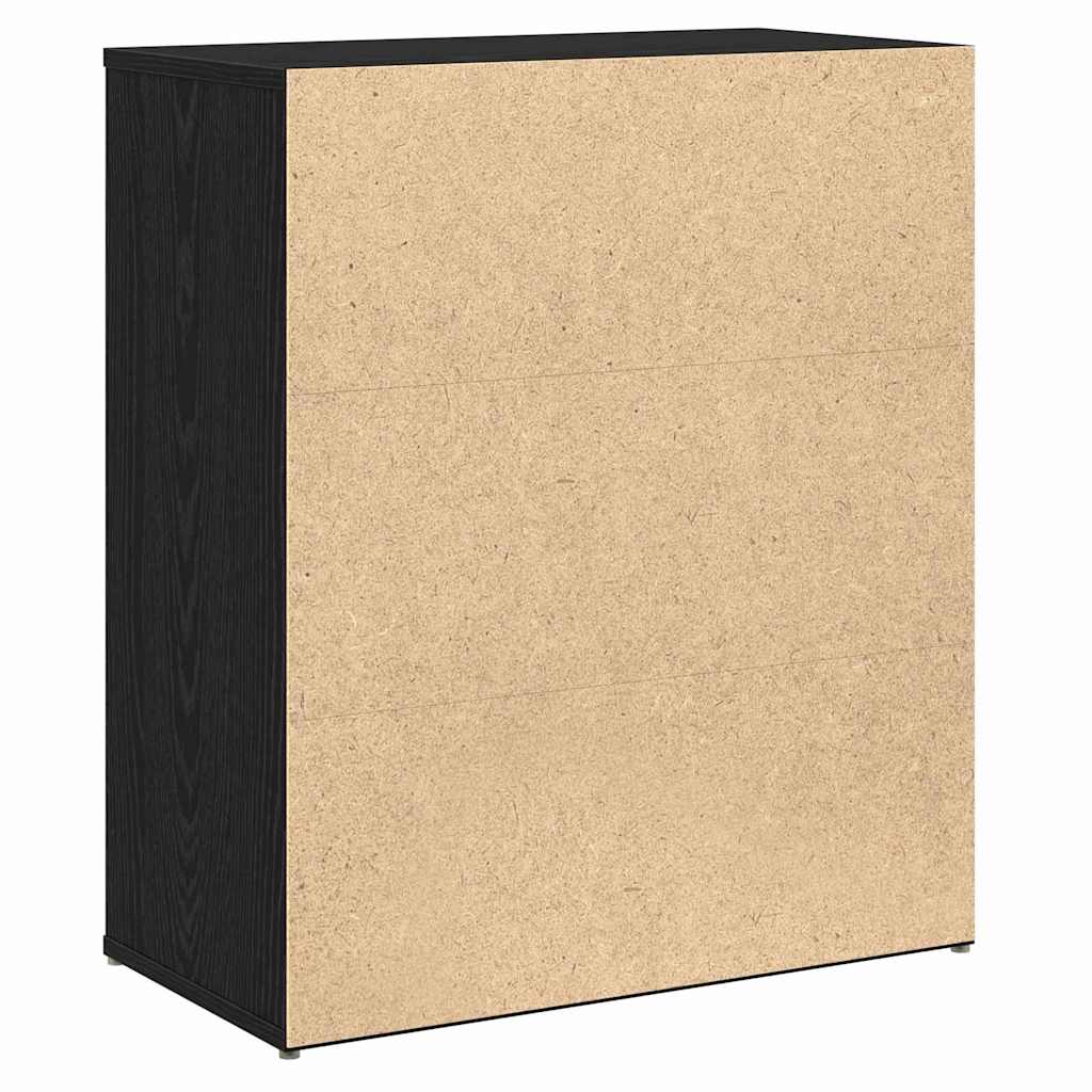 Hochboard 2 pcs Schwarz Eichen-Optik 60 x 31 x 70 cm